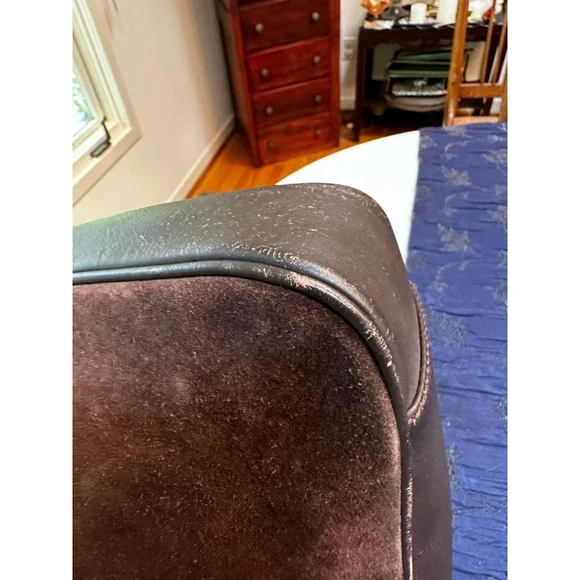 Gucci Brown Suede Bamboo Handle Bag w/ Shoulder Strap - Picture 10 of 16